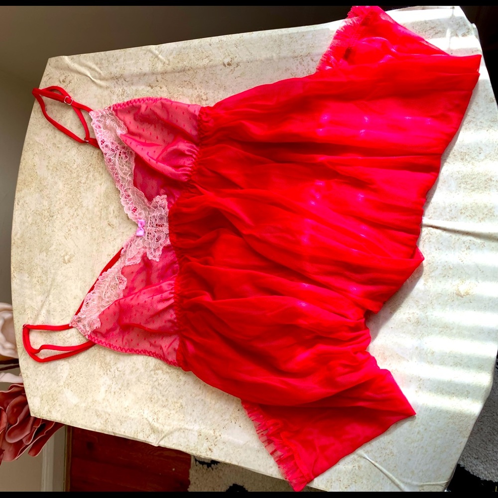 Sexy red Victoria secret baby doll